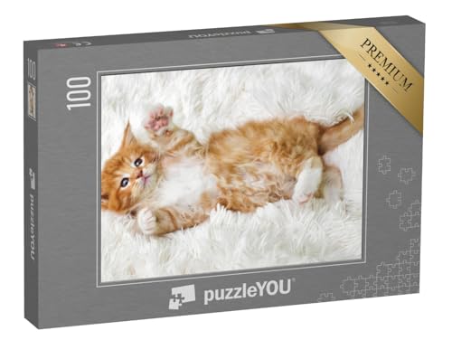 puzzleYOU: Puzzle 100 Teile „Kleines süßes Katzenbaby“ – aus der Puzzle-Kollektion Katzen-Puzzles von puzzleYOU