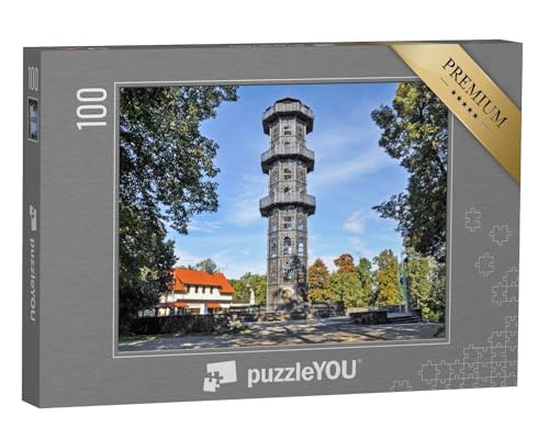 puzzleYOU: Puzzle 100 Teile „König-Friedrich-August-Turm, Lobau, Sachsen, Deutschland“ – aus der Puzzle-Kollektion Deutschland von puzzleYOU
