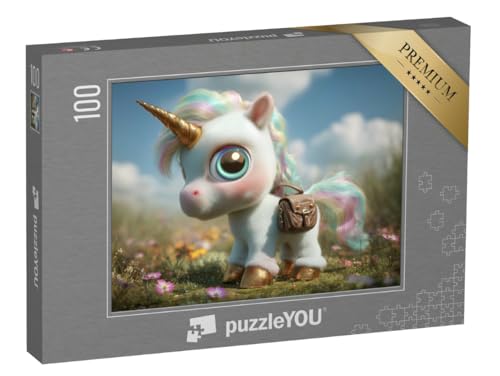 puzzleYOU: Puzzle 100 Teile „Lady Flauschehorn“ von puzzleYOU