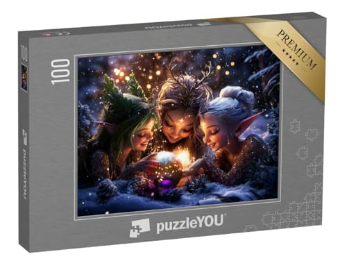puzzleYOU: Puzzle 100 Teile „Lächelnde Weihnachtselfen im Winterwald“ puzzleYOU: Puzzle 100 Teile „Lächelnde Weihnachtselfen im Winterwald“ von puzzleYOU