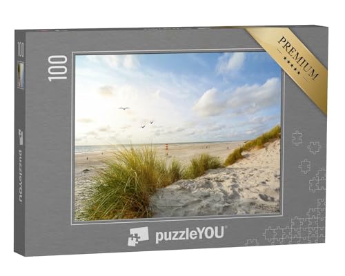 puzzleYOU: Puzzle 100 Teile „Landschaft mit Strand und Sanddünen, Jütland, Dänemark“ – aus der Puzzle-Kollektion Rügen, Usedom von puzzleYOU
