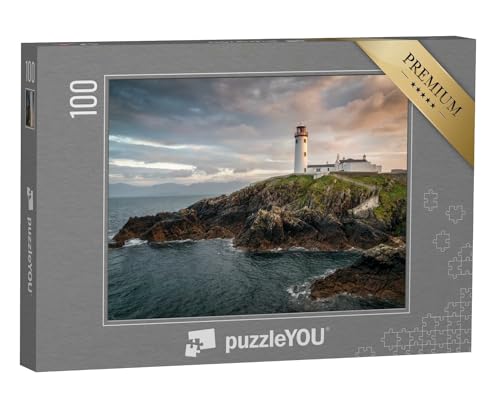 puzzleYOU: Puzzle 100 Teile „Leuchtturm Fanad an der Nordküste von Donegal, Irland“ – aus der Puzzle-Kollektion Irland, Leuchttürme von puzzleYOU