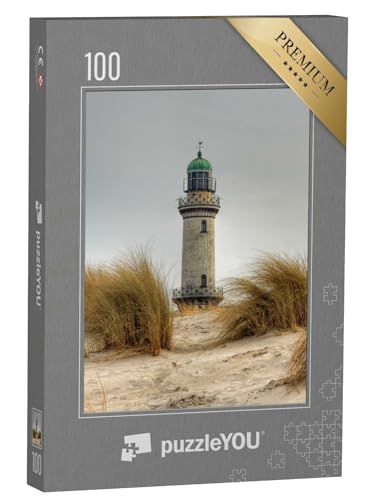 puzzleYOU: Puzzle 100 Teile „Leuchtturm in Warnemünde, Mecklenburg-Vorpommern“ – aus der Puzzle-Kollektion Leuchttürme von puzzleYOU