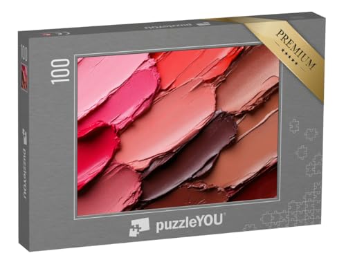 puzzleYOU: Puzzle 100 Teile „Lippenstift in Naturtönen“ von puzzleYOU