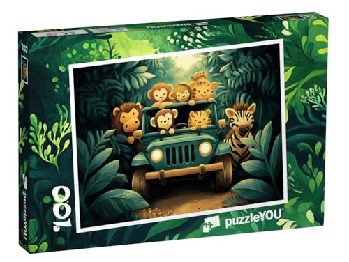 puzzleYOU: Puzzle 100 Teile „Magische Dschungelreise“ von puzzleYOU