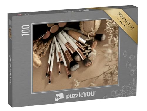 puzzleYOU: Puzzle 100 Teile „Make-up Pinsel, ästhetisch, Marmor Details und Roségold“ puzzleYOU: Puzzle 100 Teile „Make-up Pinsel, ästhetisch, Marmor Details und Roségold“ von puzzleYOU