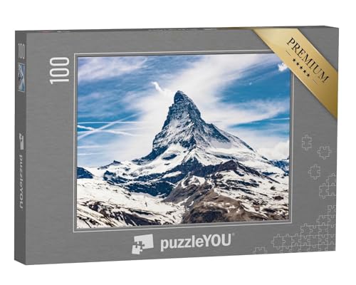 puzzleYOU: Puzzle 100 Teile „Matterhorn, Schweizer Alpen“ – aus der Puzzle-Kollektion Berge, Europa, Berge & Täler von puzzleYOU