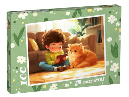 puzzleYOU: Puzzle 100 Teile „Mein Kleiner Kater Toffi“ – aus der Puzzle-Kollektion Kinderpuzzle von puzzleYOU