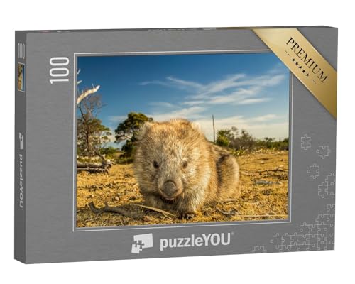 puzzleYOU: Puzzle 100 Teile „Nahaufnahme eines Wombats, der in Tasmanien heimisch ist“ – aus der Puzzle-Kollektion Wombats, Exotische Tiere & Trend-Tiere von puzzleYOU