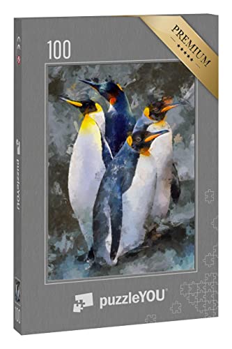 puzzleYOU: Puzzle 100 Teile „Pinguine - Ölgemälde“ puzzleYOU: Puzzle 100 Teile „Pinguine - Ölgemälde“ von puzzleYOU