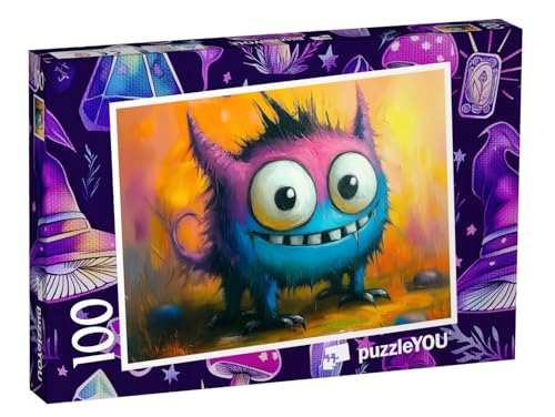 puzzleYOU: Puzzle 100 Teile „Pinkiblue: das verrückte Kugelmonster“ – aus der Puzzle-Kollektion Kinderpuzzle von puzzleYOU