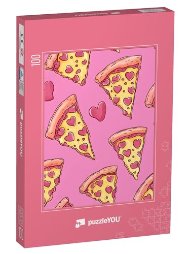 puzzleYOU: Puzzle 100 Teile „Pizza und du“ von puzzleYOU