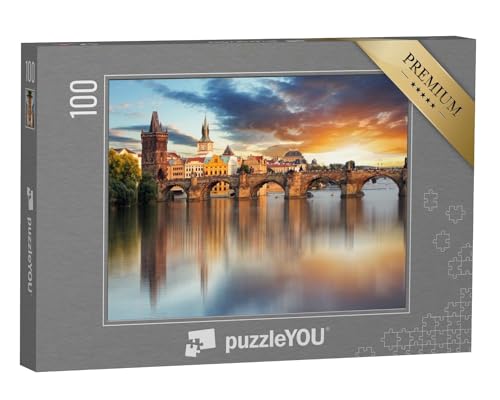 puzzleYOU: Puzzle 100 Teile „Prag - Karlsbrücke, Tschechische Republik“ – aus der Puzzle-Kollektion Prag, Karlsbrücke Prag von puzzleYOU