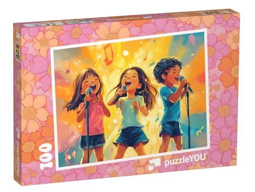 puzzleYOU: Puzzle 100 Teile „Rockstars - Musik verbindet“ – aus der Puzzle-Kollektion Kinderpuzzle von puzzleYOU