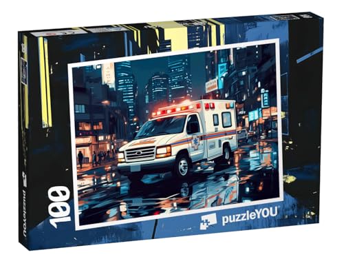 puzzleYOU: Puzzle 100 Teile „Schnell zur Hilfe“ von puzzleYOU