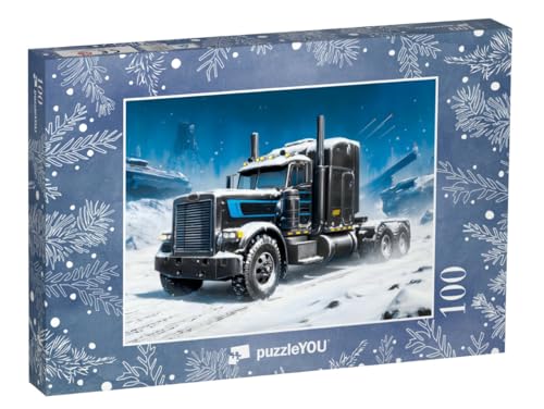puzzleYOU: Puzzle 100 Teile „Schwarzer Truck auf Polar-Mission“ puzzleYOU: Puzzle 100 Teile „Schwarzer Truck auf Polar-Mission“ von puzzleYOU