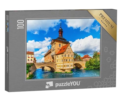 puzzleYOU: Puzzle 100 Teile „Sommer in der Altstadt von Bamberg, Deutschland“ – aus der Puzzle-Kollektion Bamberg von puzzleYOU