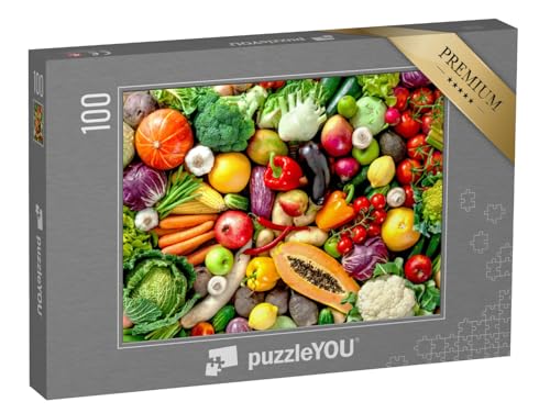 puzzleYOU: Puzzle 100 Teile „Sortiment von frischem Obst und Gemüse“ – aus der Puzzle-Kollektion Gemüse, Essen und Trinken puzzleYOU: Puzzle 100 Teile „Sortiment von frischem Obst und Gemüse“ – aus der Puzzle-Kollektion Gemüse, Essen und Trinken von puzzleYOU