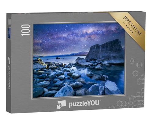 puzzleYOU: Puzzle 100 Teile „Spektakuläres Bild des Lake Tekapo mit Milchstraße, Neuseeland“ – aus der Puzzle-Kollektion Neuseeland, Aus Aller Welt von puzzleYOU