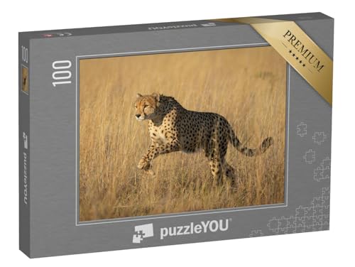 puzzleYOU: Puzzle 100 Teile „Studie eines springenden Geparden in Savuti, Botswana“ – aus der Puzzle-Kollektion Safari, Geparden, Tiere in Savanne & Wüste puzzleYOU: Puzzle 100 Teile „Studie eines springenden Geparden in Savuti, Botswana“ – aus der Puzzle-Kollektion Safari, Geparden, Tiere in Savanne & Wüste von puzzleYOU
