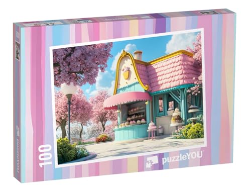 puzzleYOU: Puzzle 100 Teile „Süße Leckereien im Cupcakeladen“ – aus der Puzzle-Kollektion Kinderpuzzle von puzzleYOU