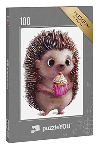 puzzleYOU: Puzzle 100 Teile „Süßer Igel mit Geburtstagskuchen“ puzzleYOU: Puzzle 100 Teile „Süßer Igel mit Geburtstagskuchen“ von puzzleYOU