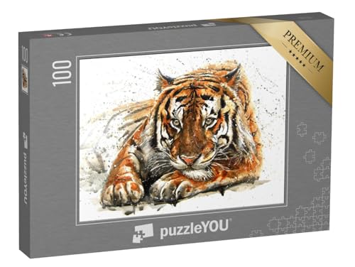 puzzleYOU: Puzzle 100 Teile „Tiger“ von puzzleYOU