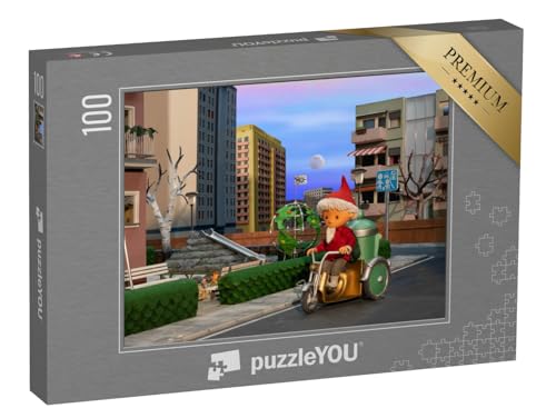 puzzleYOU: Puzzle 100 Teile „Unser Sandmännchen: Traumsand-Dreirad, 2024“ von puzzleYOU