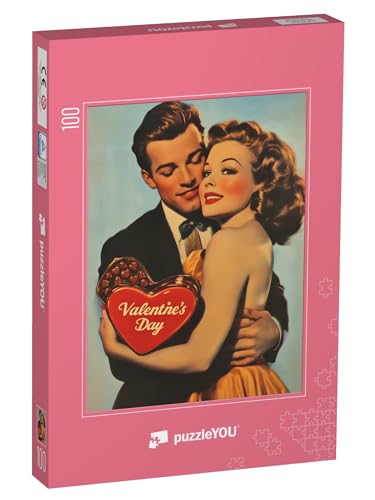 puzzleYOU: Puzzle 100 Teile „Valentinstag im Herzen“ von puzzleYOU