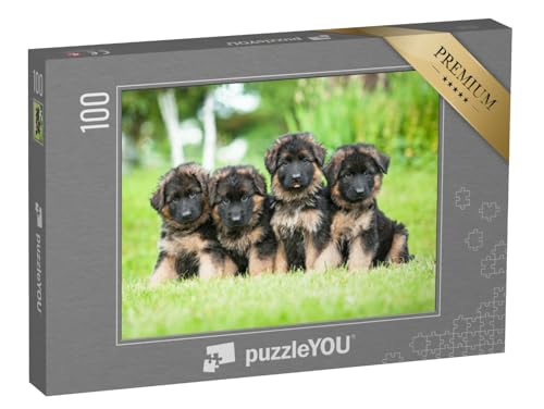 puzzleYOU: Puzzle 100 Teile „Vier kleinen deutsche Schäferhundwelpen“ – aus der Puzzle-Kollektion Schäferhunde puzzleYOU: Puzzle 100 Teile „Vier kleinen deutsche Schäferhundwelpen“ – aus der Puzzle-Kollektion Schäferhunde von puzzleYOU