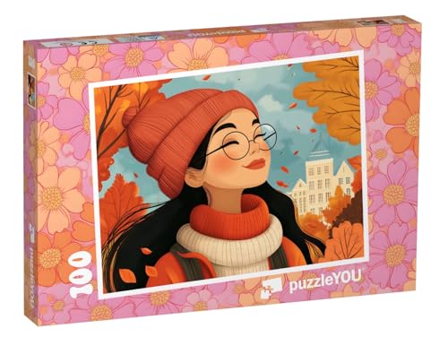 puzzleYOU: Puzzle 100 Teile „Vom Herbst verzaubert“ von puzzleYOU