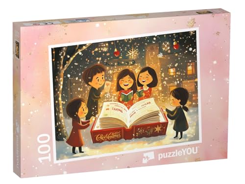 puzzleYOU: Puzzle 100 Teile „Weihnachtsgesang“ von puzzleYOU