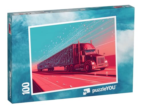 puzzleYOU: Puzzle 100 Teile „Weihnachtstruck“ – aus der Puzzle-Kollektion Kinderpuzzle von puzzleYOU