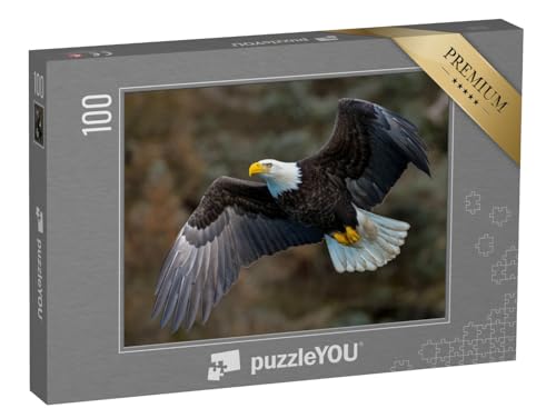puzzleYOU: Puzzle 100 Teile „Weißkopfseeadler fliegt an einem Berghang, Alaska“ – aus der Puzzle-Kollektion Adler, Tiere in Wald & Gebirge puzzleYOU: Puzzle 100 Teile „Weißkopfseeadler fliegt an einem Berghang, Alaska“ – aus der Puzzle-Kollektion Adler, Tiere in Wald & Gebirge von puzzleYOU