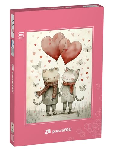 puzzleYOU: Puzzle 100 Teile „Wenn die Liebe schnurrt“ puzzleYOU: Puzzle 100 Teile „Wenn die Liebe schnurrt“ von puzzleYOU