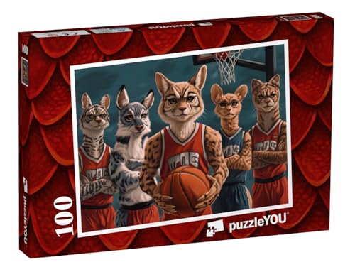 puzzleYOU: Puzzle 100 Teile „Wildcats – die Basketball-Champions“ – aus der Puzzle-Kollektion Kinderpuzzle von puzzleYOU