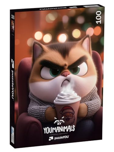 puzzleYOU: Puzzle 100 Teile „YOUMANIMALS: Noel“ von puzzleYOU