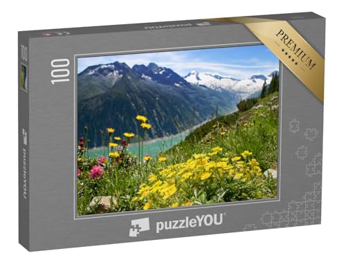 puzzleYOU: Puzzle 100 Teile „Zillertaler Alpen, Österreich“ – aus der Puzzle-Kollektion Zillertal, Berge & Täler von puzzleYOU