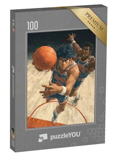 puzzleYOU: Puzzle 100 Teile „Zwei Basketball Spieler“ – aus der Puzzle-Kollektion Anime von puzzleYOU