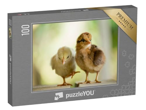 puzzleYOU: Puzzle 100 Teile „Zwei süße kleine Küken“ – aus der Puzzle-Kollektion Hühner & Küken von puzzleYOU