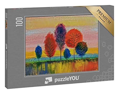 puzzleYOU: Puzzle 100 Teile „im Kunst-Stil von Franz Marc - Ölgemälde Landschaft mit bunten Bäumen - Puzzle-Kollektion Künstler & Gemälde“ puzzleYOU: Puzzle 100 Teile „im Kunst-Stil von Franz Marc - Ölgemälde Landschaft mit bunten Bäumen - Puzzle-Kollektion Künstler & Gemälde“ von puzzleYOU