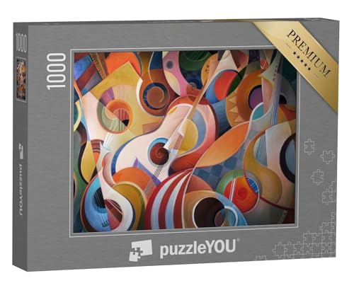 puzzleYOU: Puzzle 1000 Teile „Abstrakte Malerei mit Musik-Thema“ – aus der Puzzle-Kollektion Abstrakt von puzzleYOU