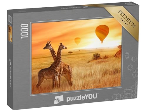 puzzleYOU: Puzzle 1000 Teile „Aussichtsreiche Ballonfahrt: Giraffen in der afrikanischen Savanne“ – aus der Puzzle-Kollektion Tiere, Safari, Giraffen, Tiere in Savanne & Wüste puzzleYOU: Puzzle 1000 Teile „Aussichtsreiche Ballonfahrt: Giraffen in der afrikanischen Savanne“ – aus der Puzzle-Kollektion Tiere, Safari, Giraffen, Tiere in Savanne & Wüste von puzzleYOU