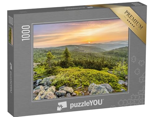 puzzleYOU: Puzzle 1000 Teile „Berggipfel des Lusen, Bayerischer Wald“ – aus der Puzzle-Kollektion Regionen, Deutschland von puzzleYOU