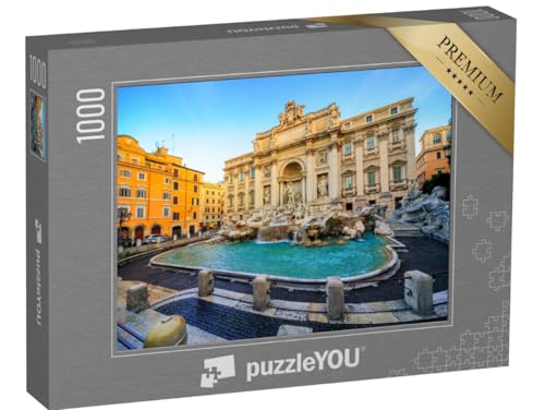 puzzleYOU: Puzzle 1000 Teile „Der Trevi-Brunnen, Rom, Italien, im Morgenlicht“ – aus der Puzzle-Kollektion Italien von puzzleYOU