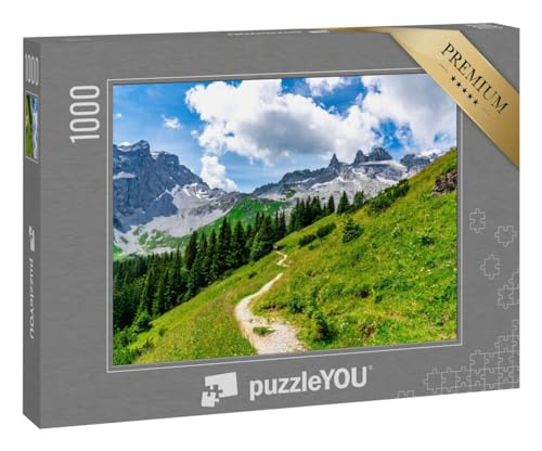 puzzleYOU: Puzzle 1000 Teile „Die DREI Türme in den Bergen von Vorarlberg“ von puzzleYOU