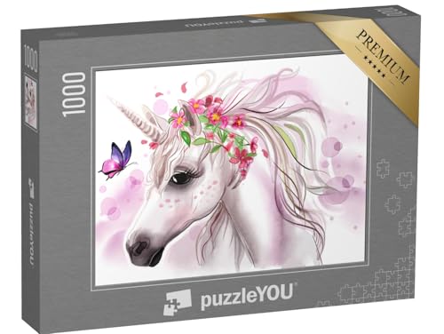 puzzleYOU: Puzzle 1000 Teile „Einhorn für Mädchen und Kinderzimmer“ – aus der Puzzle-Kollektion Einhorn, Einhörner, Tiere aus Fantasy & Urzeit puzzleYOU: Puzzle 1000 Teile „Einhorn für Mädchen und Kinderzimmer“ – aus der Puzzle-Kollektion Einhorn, Einhörner, Tiere aus Fantasy & Urzeit von puzzleYOU