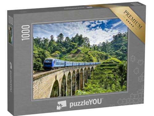 puzzleYOU: Puzzle 1000 Teile „Eisenbahnbrücke auf grüner Berglandschaft“ – aus der Puzzle-Kollektion Eisenbahn puzzleYOU: Puzzle 1000 Teile „Eisenbahnbrücke auf grüner Berglandschaft“ – aus der Puzzle-Kollektion Eisenbahn von puzzleYOU