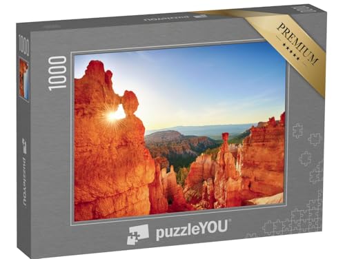 puzzleYOU: Puzzle 1000 Teile „Felsiges Sonnenfenster, Bryce Canyon National Park, USA“ – aus der Puzzle-Kollektion USA von puzzleYOU
