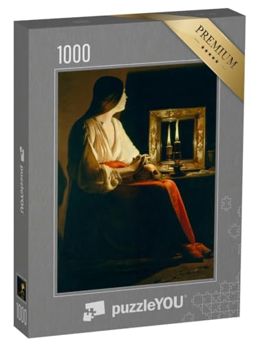 puzzleYOU: Puzzle 1000 Teile „Georges de La Tour - Die bußfertige Magdalena“ von puzzleYOU